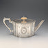 Antique British Silver Plate Drum-Shaped Teapot, circa 1870, W&G Sissons